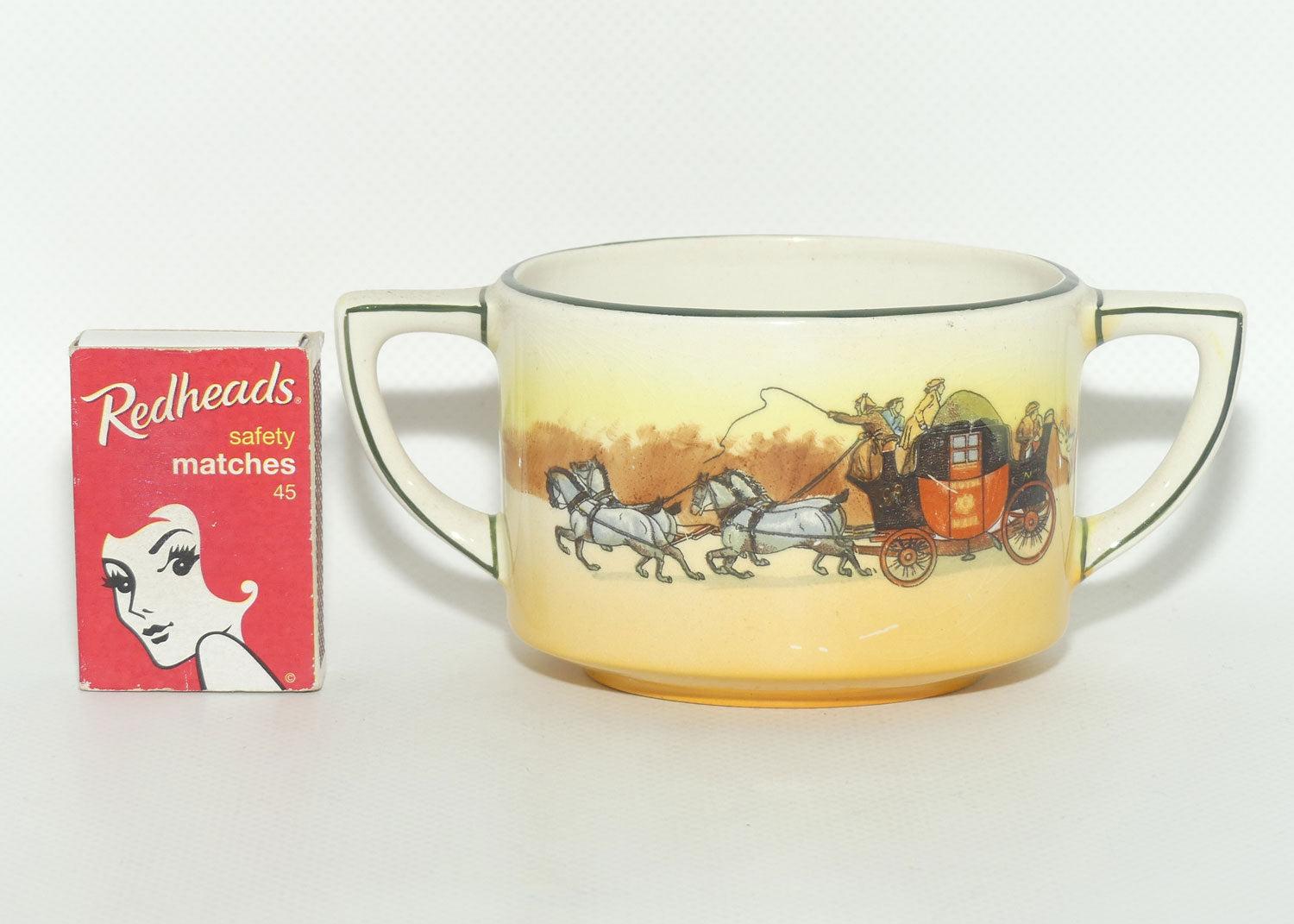 Royal Doulton Coaching Days 2 handle open sugar bowl D2716