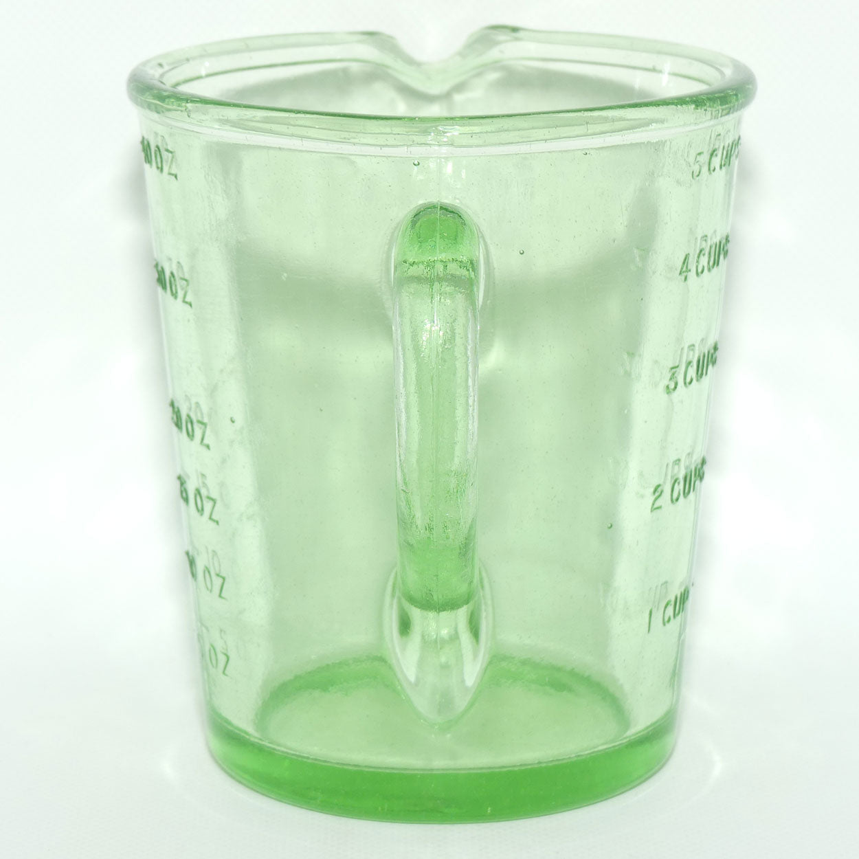 Green Depression Glass 2 Pint 40 OZ 5 Cups measuring jug | #1