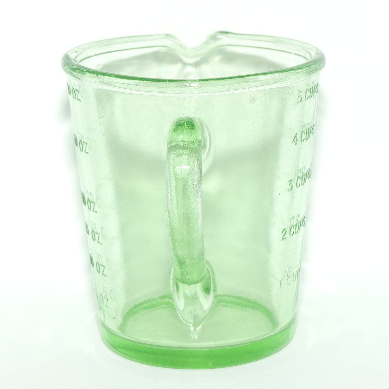 Green Depression Glass 2 Pint 40 OZ 5 Cups measuring jug | #2