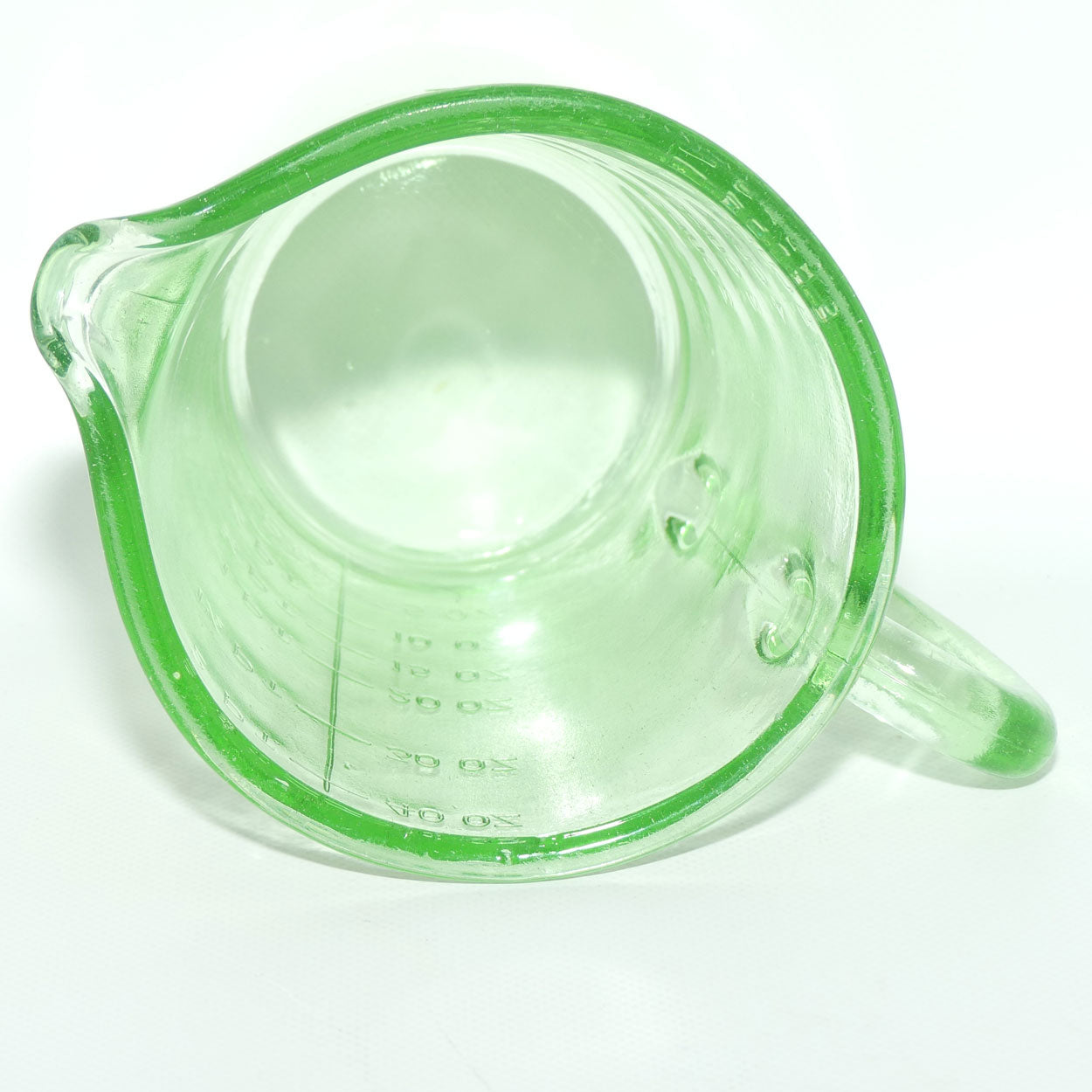 Green Depression Glass 2 Pint 40 OZ 5 Cups measuring jug | #2