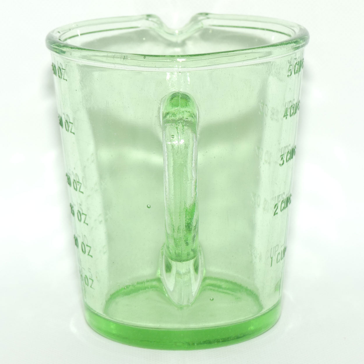 Green Depression Glass 2 Pint 40 OZ 5 Cups measuring jug | #3