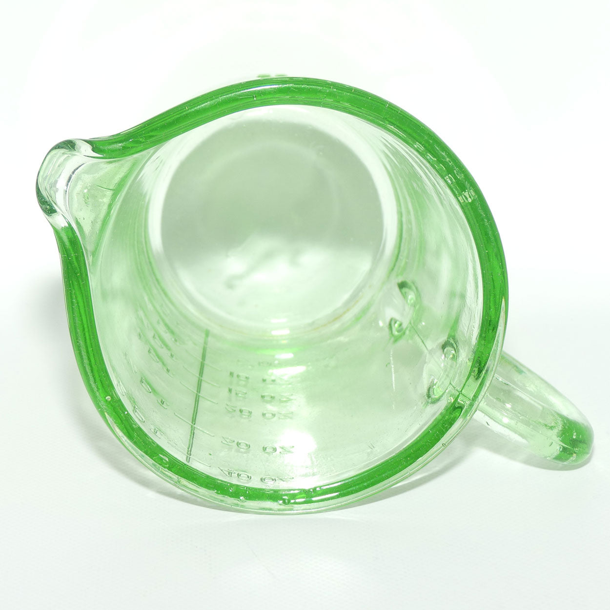 Green Depression Glass 2 Pint 40 OZ 5 Cups measuring jug | #3