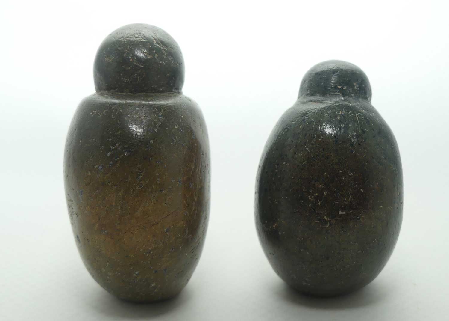 Two Carved Stone Monkeys