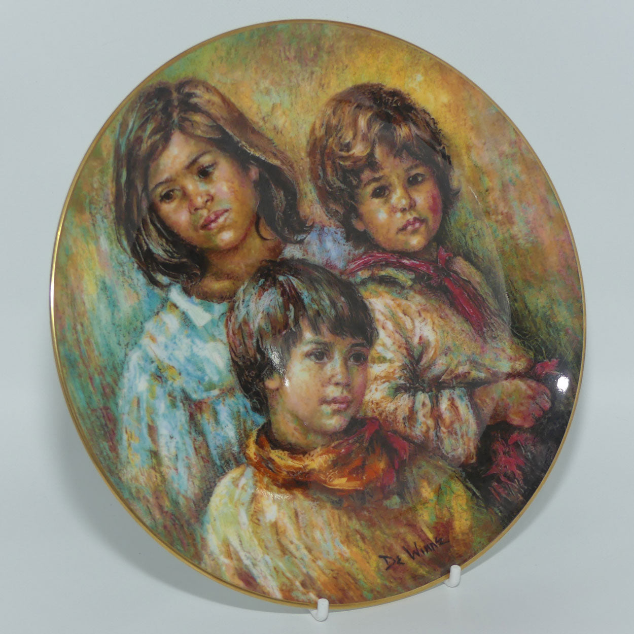 Royal Doulton Collectors International plate by Lisette De Winne #2 | Village Children