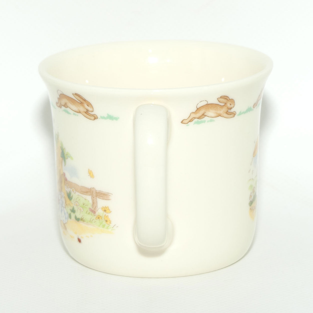 Royal Doulton Bunnykins Letter Box | Carrying Letter 2 handled Hug a Mug | no box