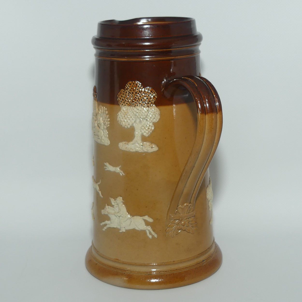Doulton Lambeth Harvest Hunting tall ale jug | Shape 3233