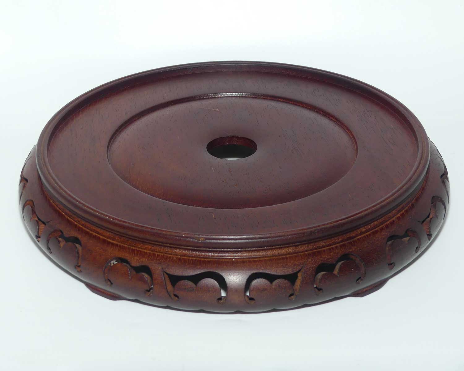 Very large Chinese Rosewood vase stand | 33cm diam