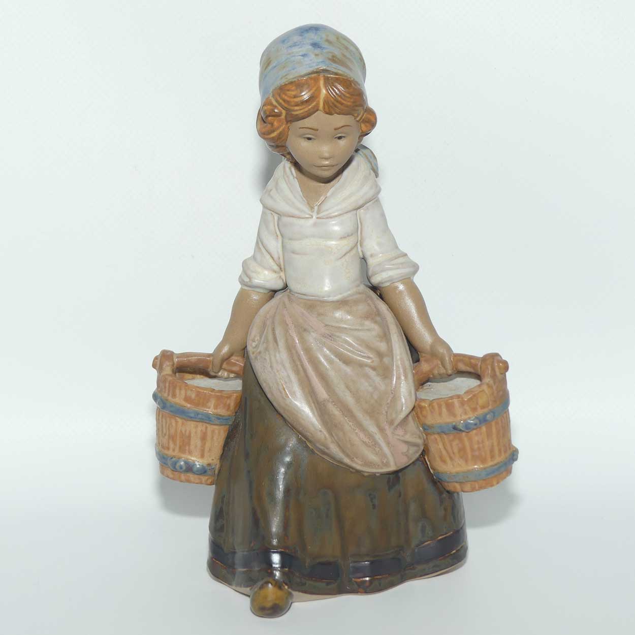 Lladro figure Girl with Two Pails | Gres | #3512