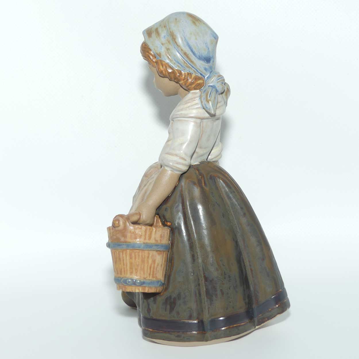 Lladro figure Girl with Two Pails | Gres | #3512