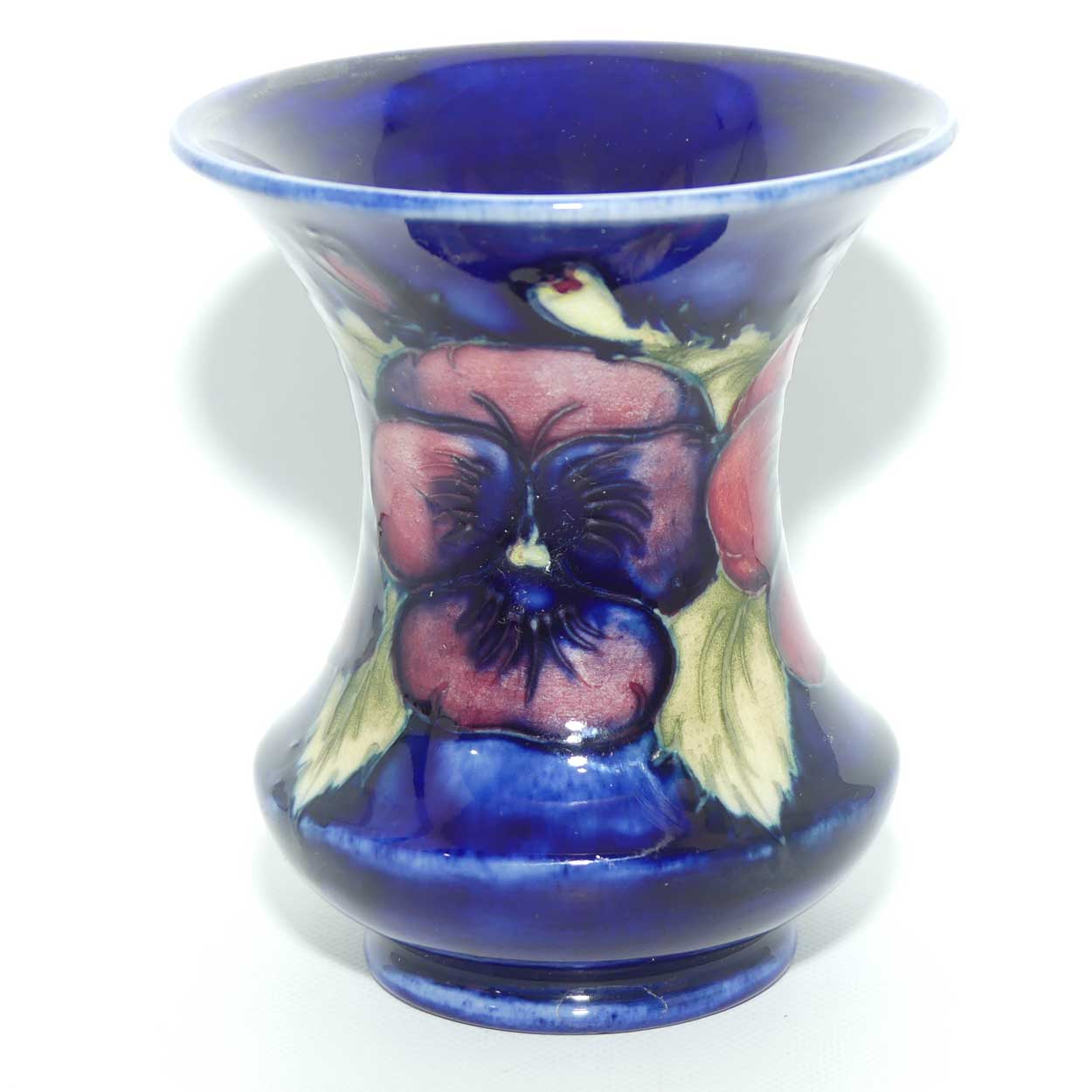 William Moorcroft Pansy vase with wide flared rim | Shape 373