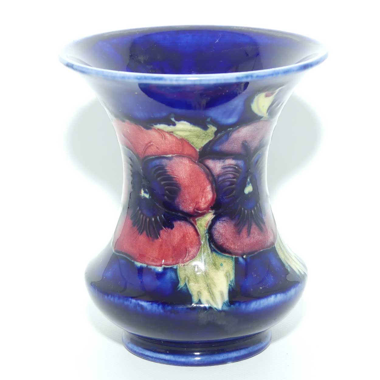William Moorcroft Pansy vase with wide flared rim | Shape 373