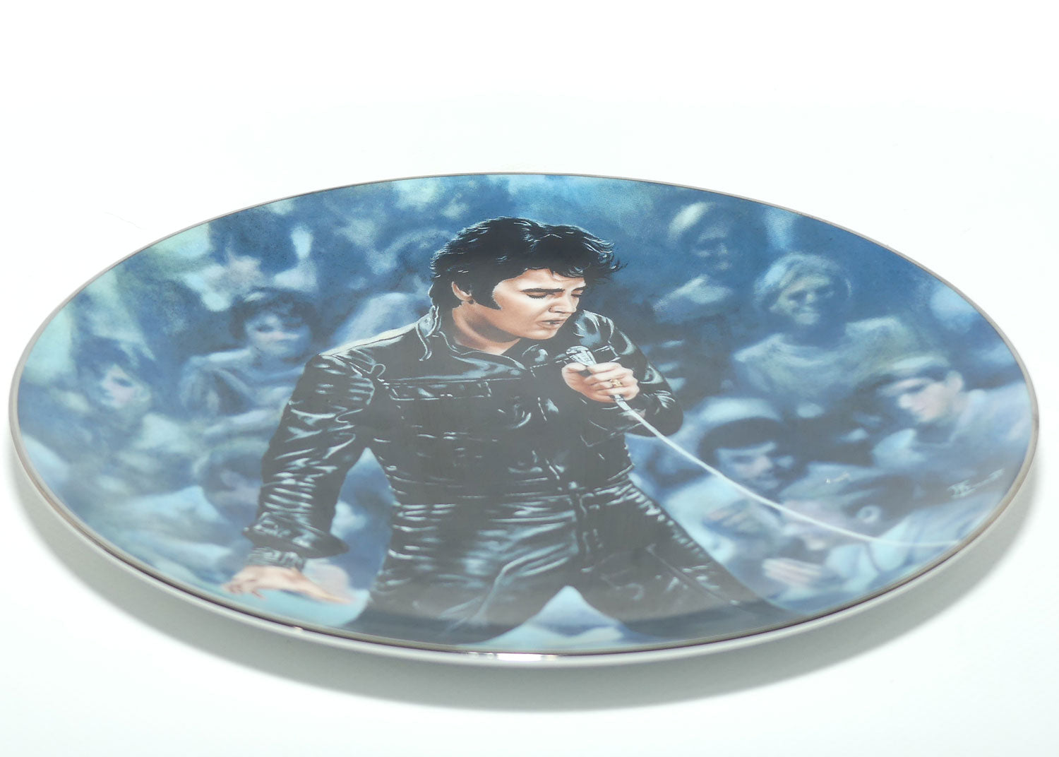 Bradford Exchange collector plate | Elvis Presley by Bruce Emmett | Plate 1 | 68 Comeback Special