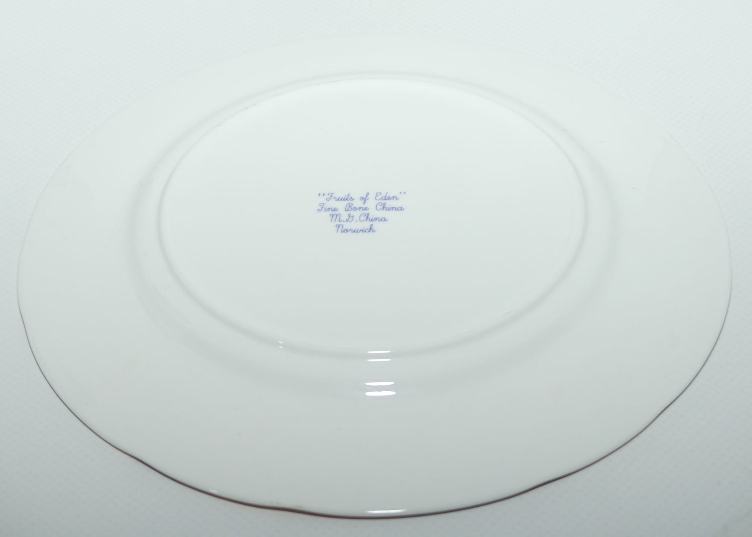 Fruits of Eden Bone China plate #3 | Apples, Grapes and Cherries by AJ Heritage