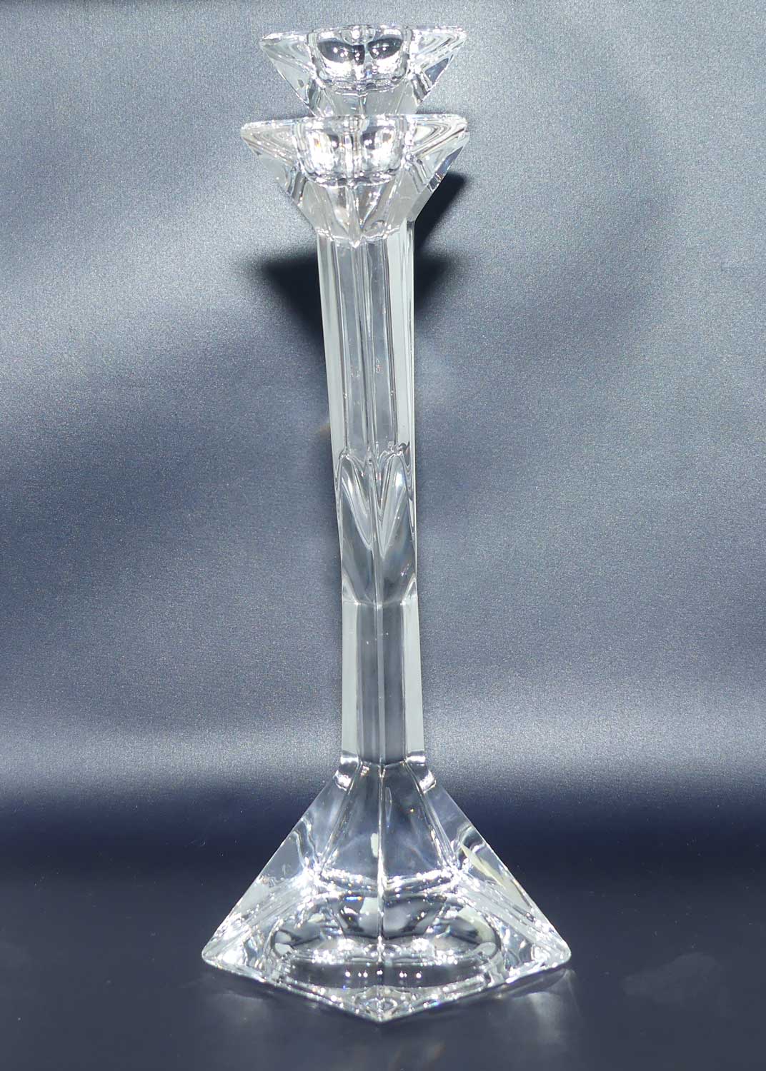 Villeroy & Boch Crystal Pisa pattern 3 branch candleabrum | boxed