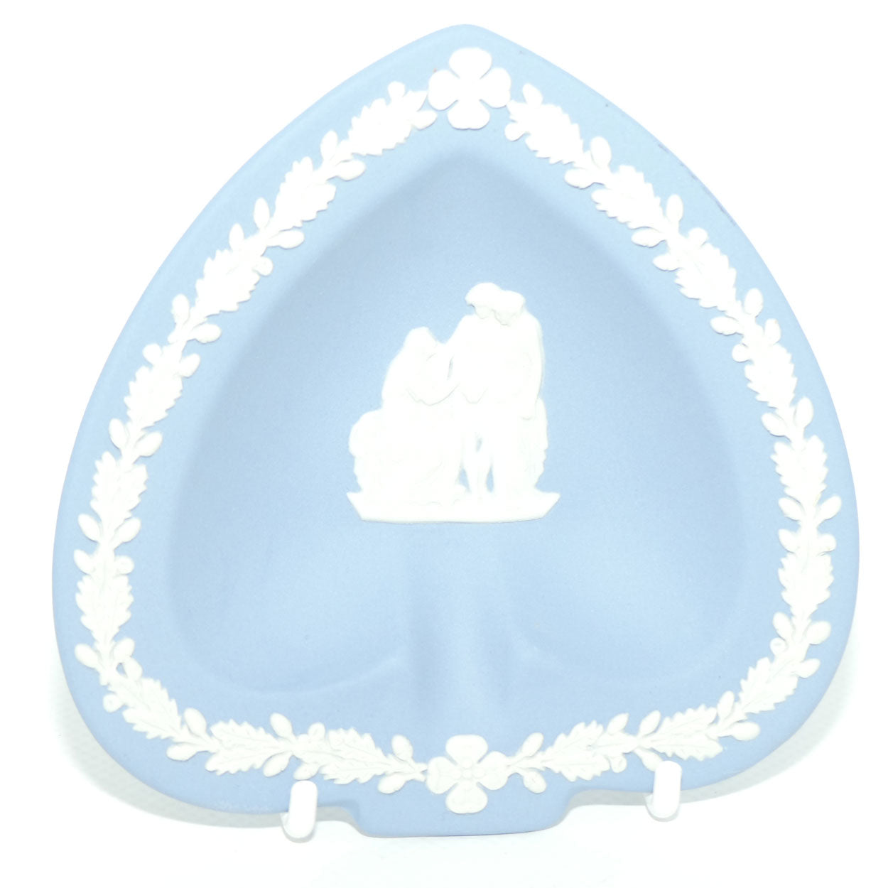 Wedgwood Jasper | White on Pale Blue | Spade Shape Tray | no box