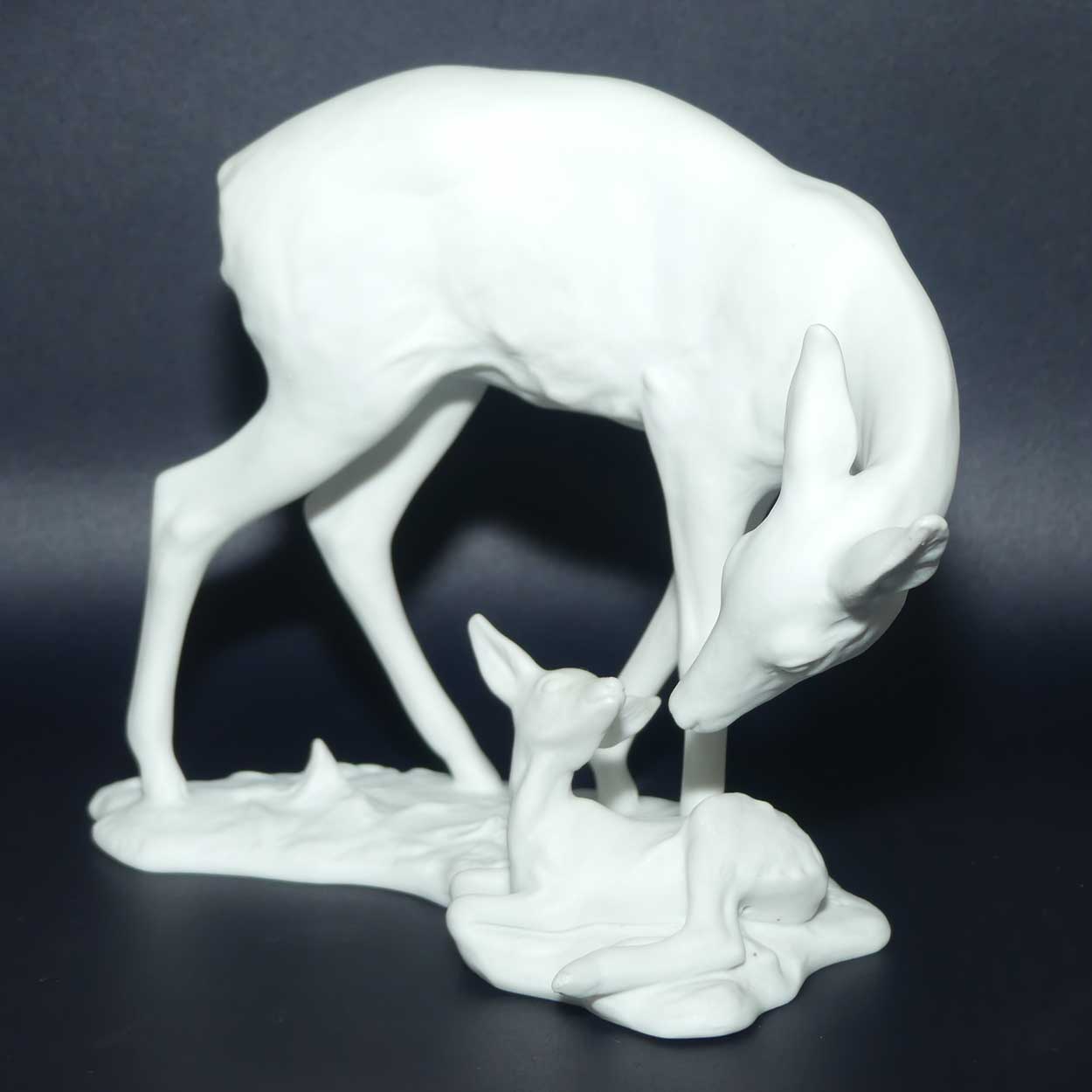 AK Kaiser West Germany Bisque figure | Wild Animals series | 427 Doe and Fawn