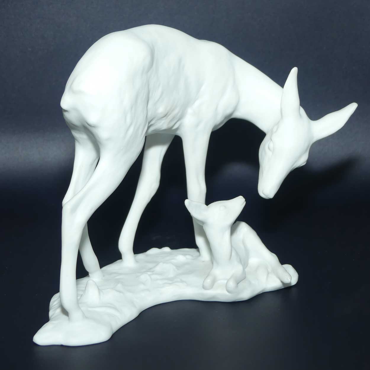 AK Kaiser West Germany Bisque figure | Wild Animals series | 427 Doe and Fawn