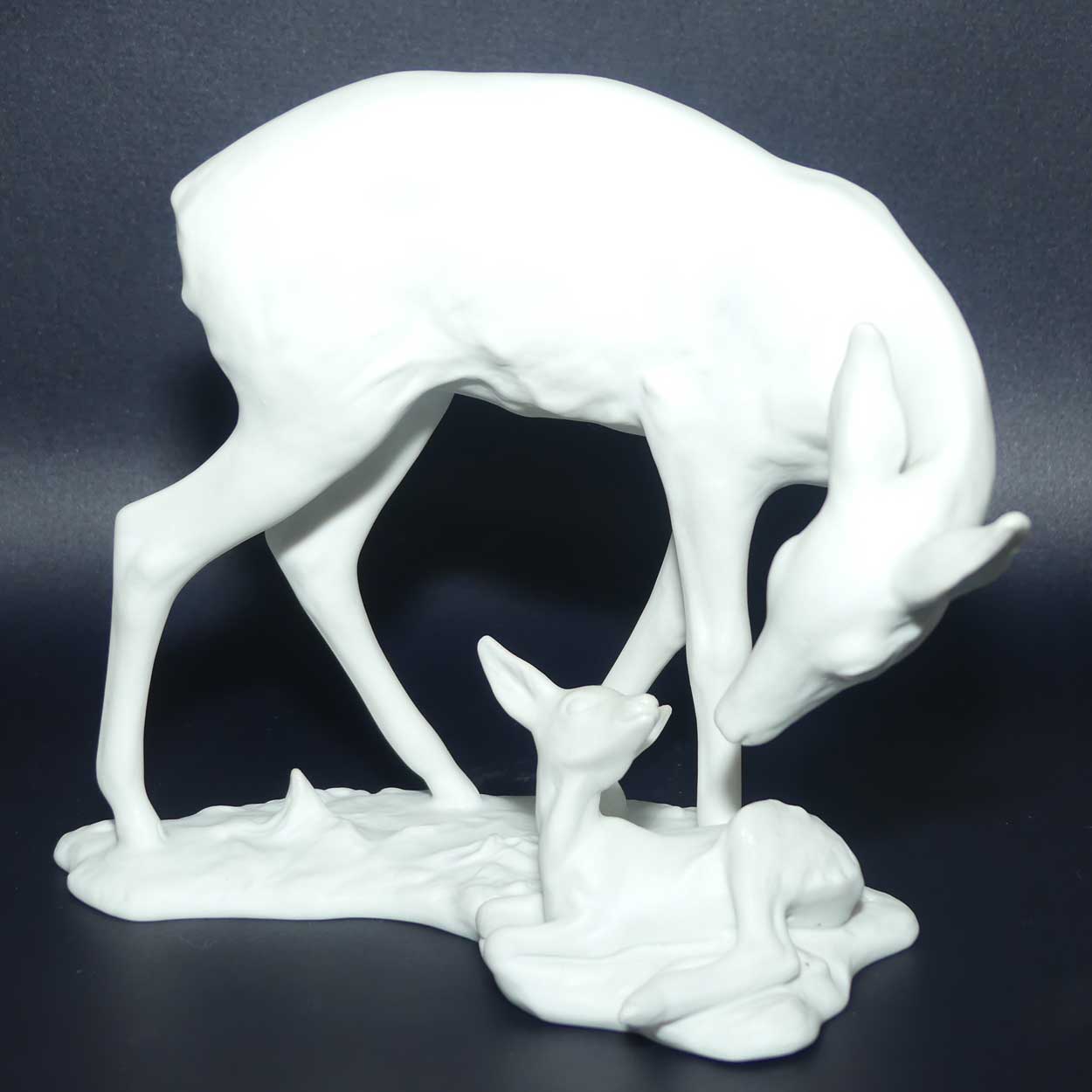 AK Kaiser West Germany Bisque figure | Wild Animals series | 427 Doe and Fawn