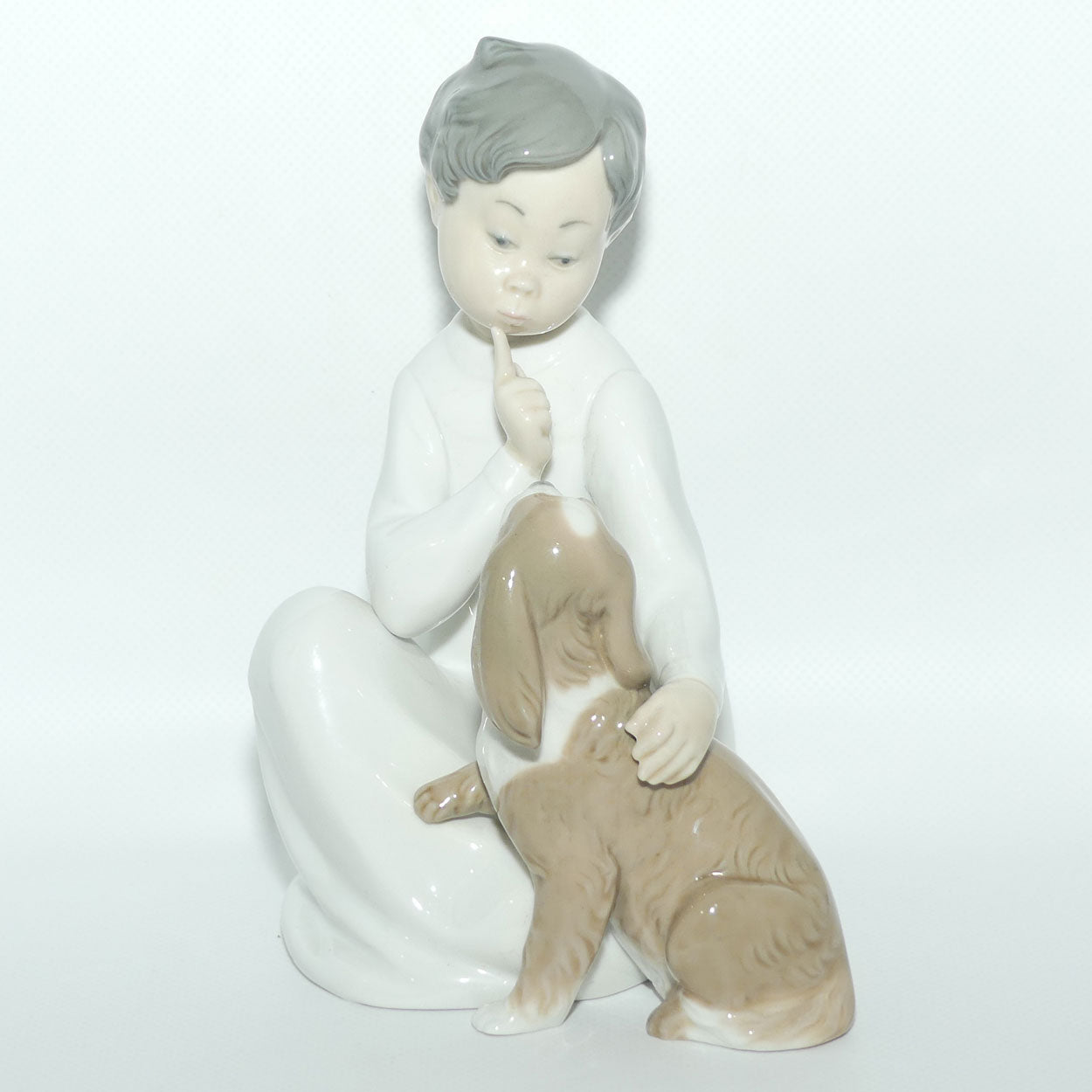 Lladro figure Boy with Puppy Dog | #4522