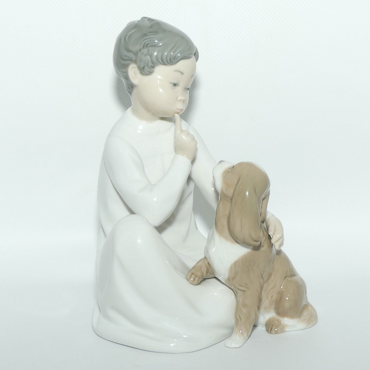 Lladro figure Boy with Puppy Dog | #4522