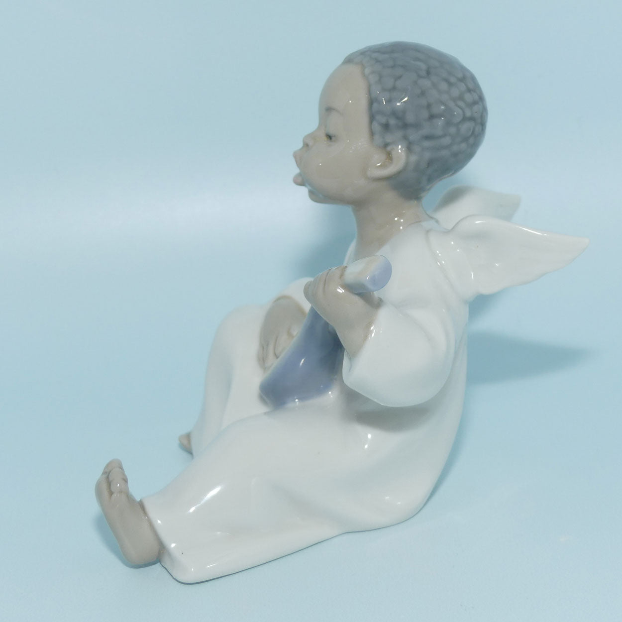 Lladro figure Angel | Dark | Strumming #4537