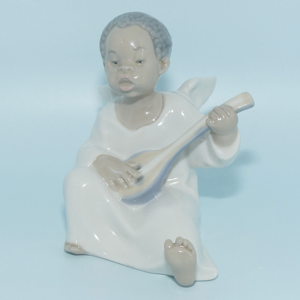 Lladro figure Angel | Dark | Strumming #4537