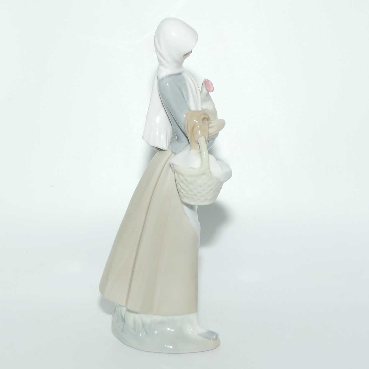 Lladro figure Girl with Cockerel #4591 | #1