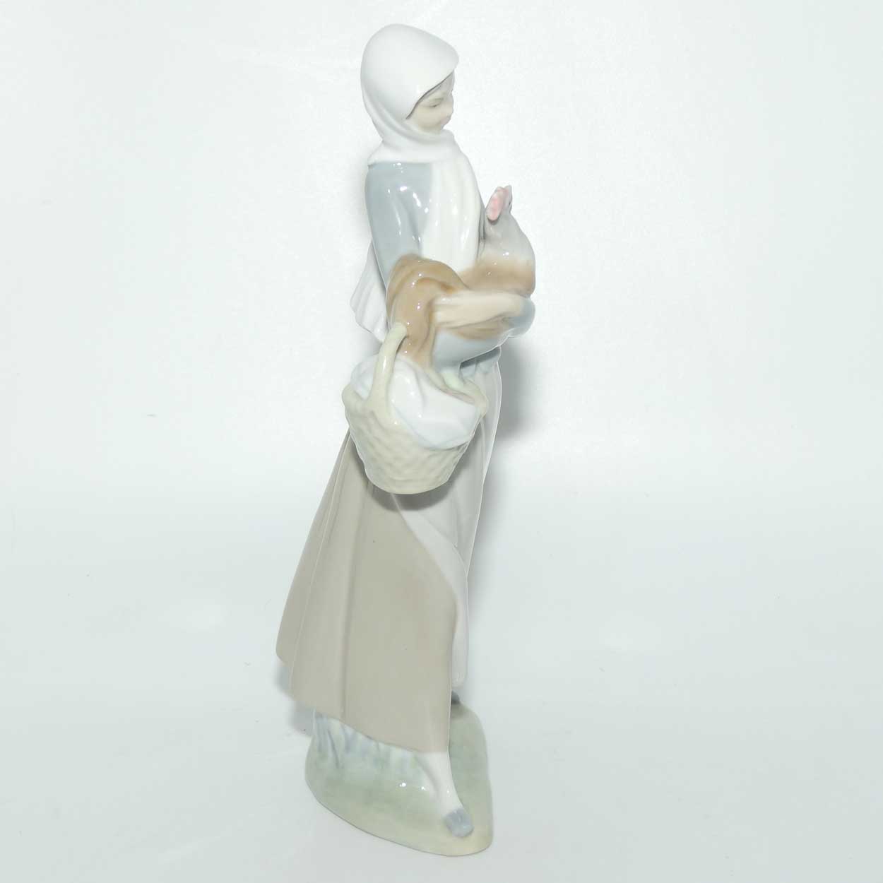 Lladro figure Girl with Cockerel #4591 | #2