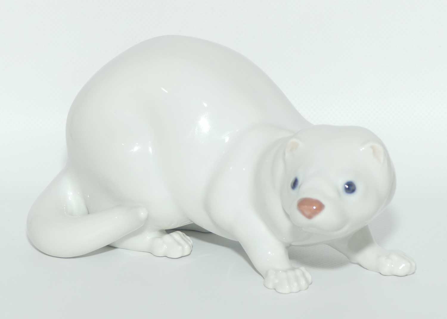 Royal Copenhagen figure 4654 | White Mink by Jeanne Grut