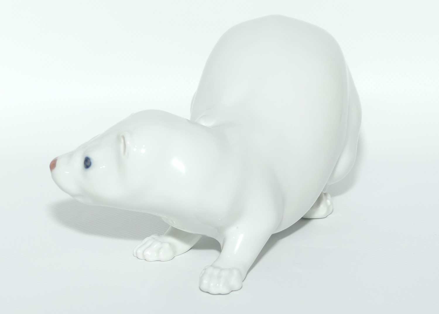 Royal Copenhagen figure 4654 | White Mink by Jeanne Grut