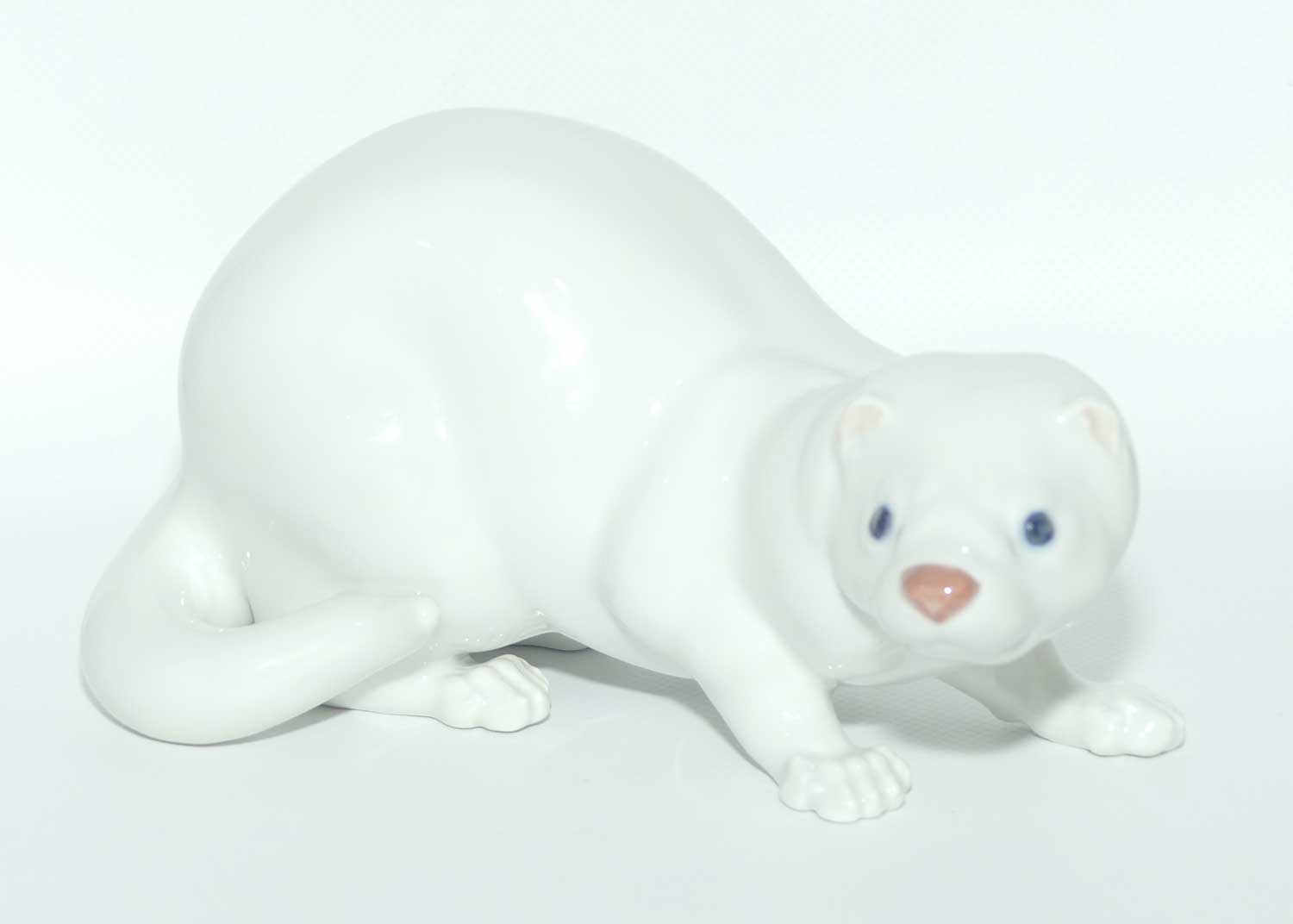 Royal Copenhagen figure 4654 | White Mink by Jeanne Grut