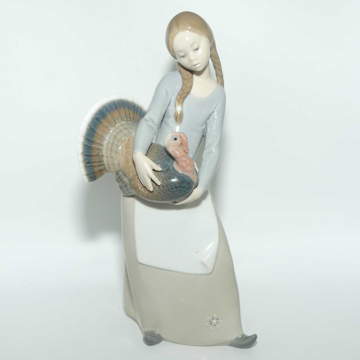 Lladro figure Little Girl with Turkey #4814