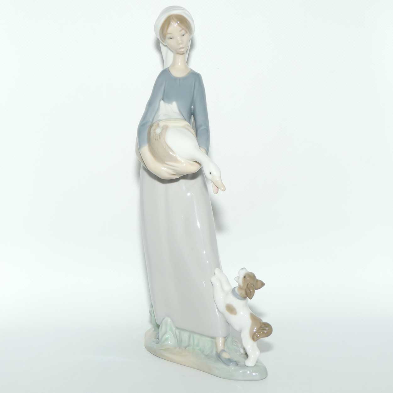 Lladro figure Girl with Goose and Dog | #2 | #4866