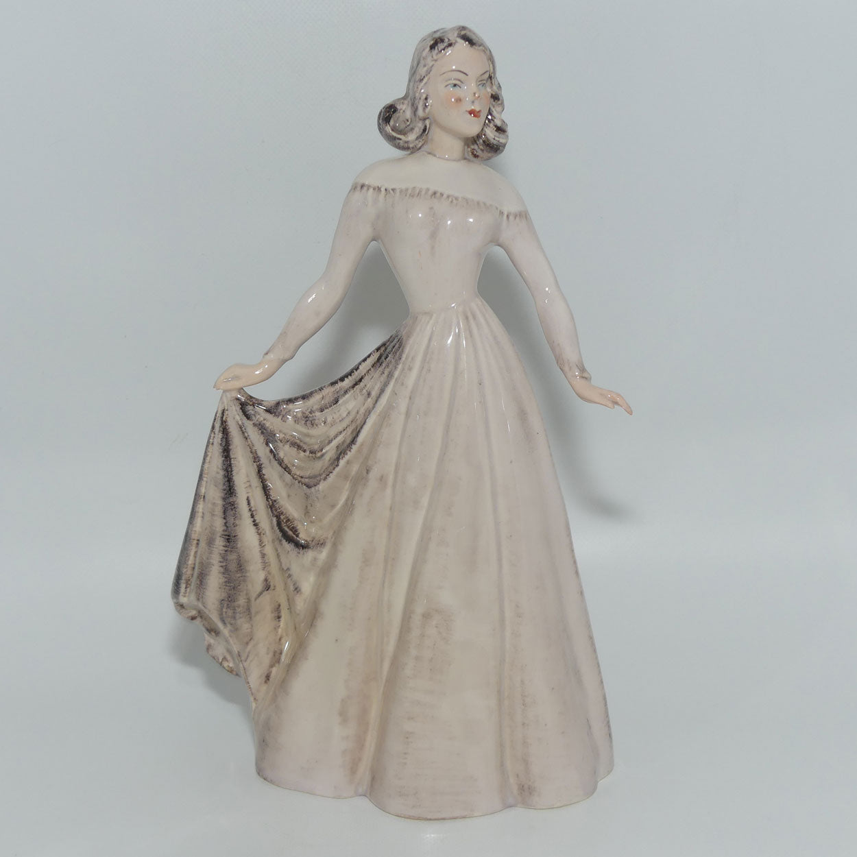 Wedgwood and Co figure #67 Lady holding Dress