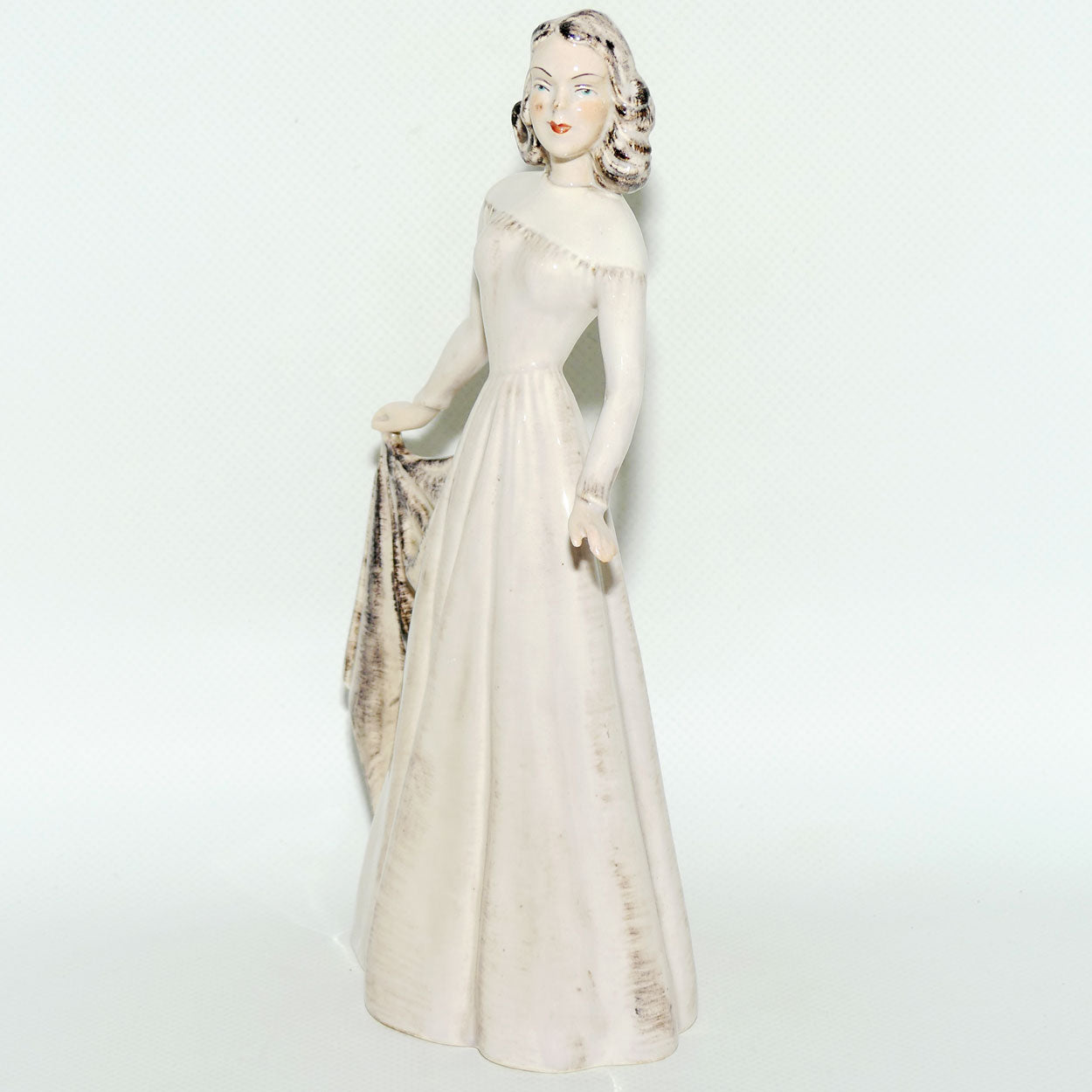 Wedgwood and Co figure #67 Lady holding Dress