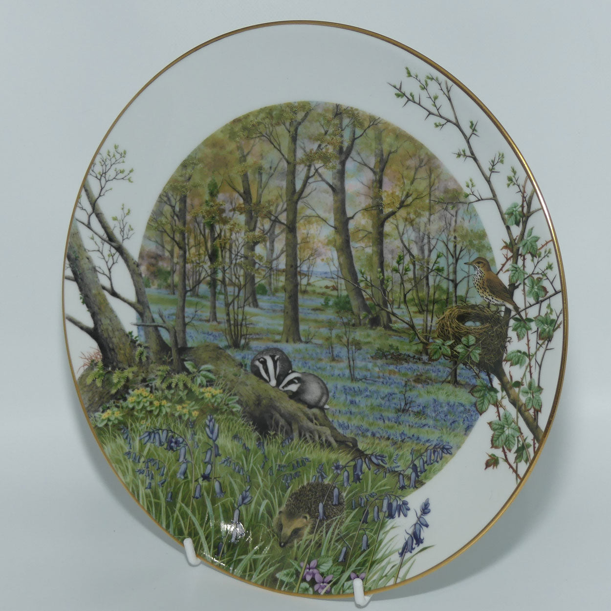  Worcester Franklin Porcelain 絵皿 Royal Worcester for Franklin Porcelain | Peter Barnett | Months series