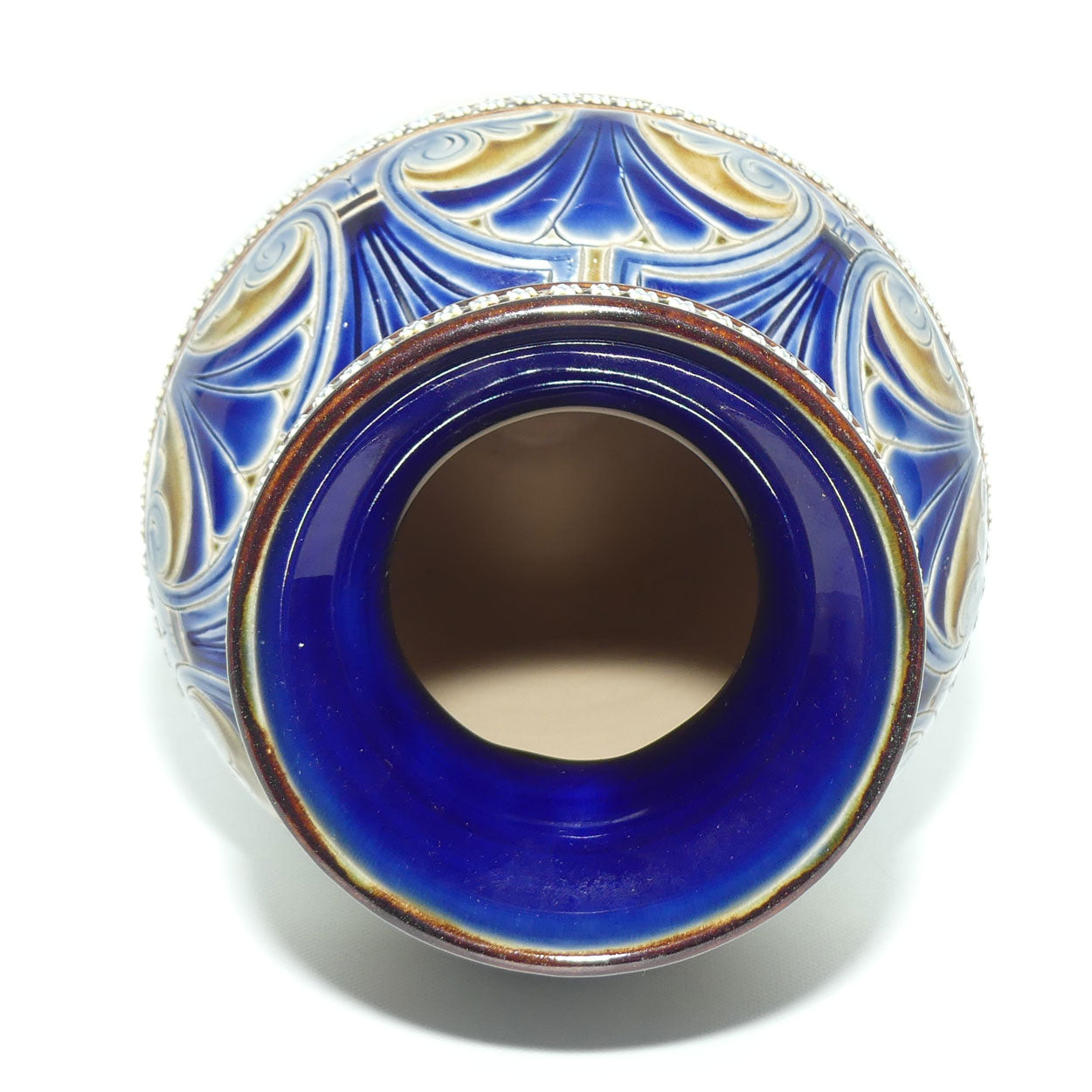 Doulton Lambeth Hannah Barlow stoneware vase depicting 4 cattle