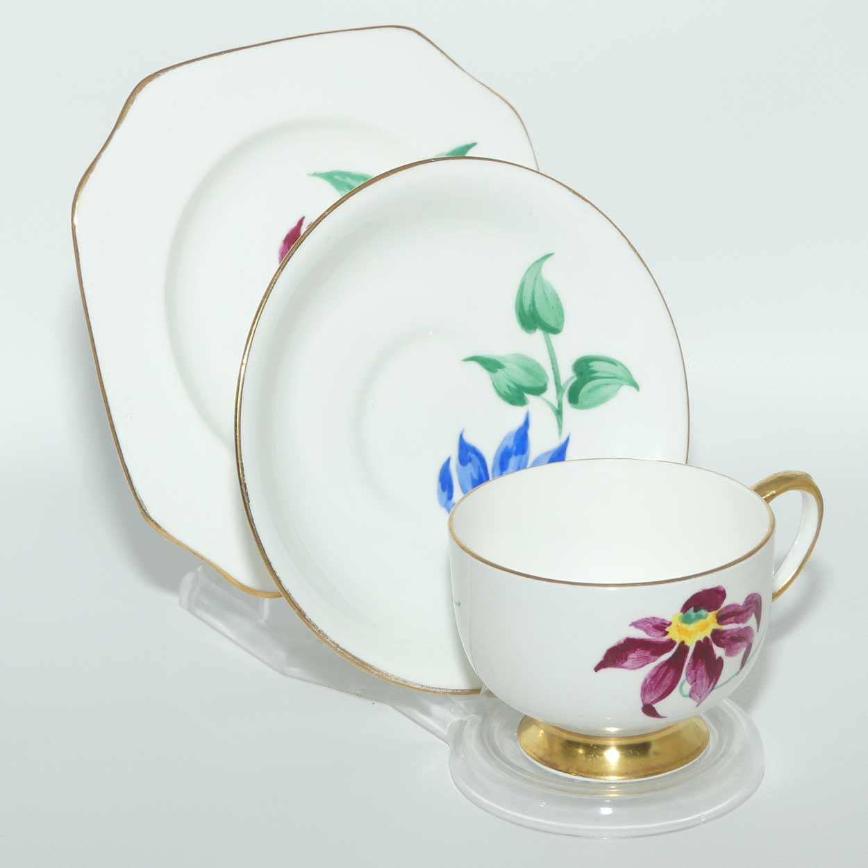 Carlton Ware | Carlton China Passion Flower trio | Pattern 5000