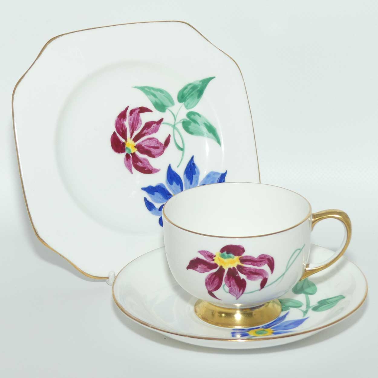 Carlton Ware | Carlton China Passion Flower trio | Pattern 5000