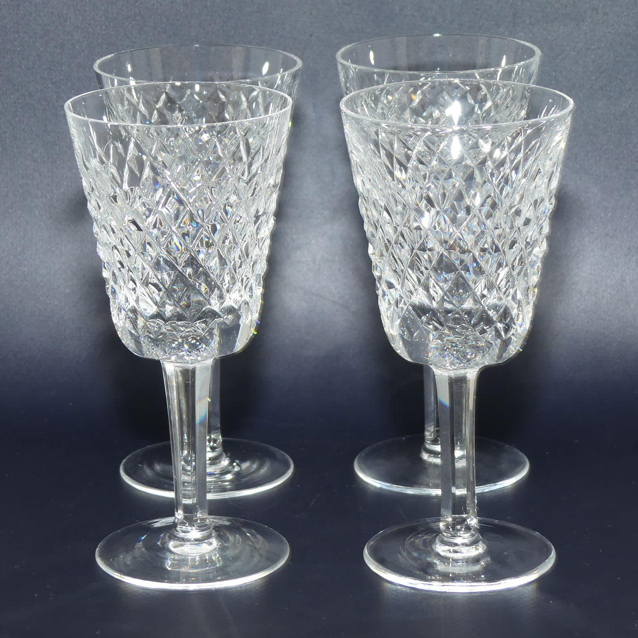 Waterford Crystal Alana pattern set of 4 Wine Glasses | 50ml