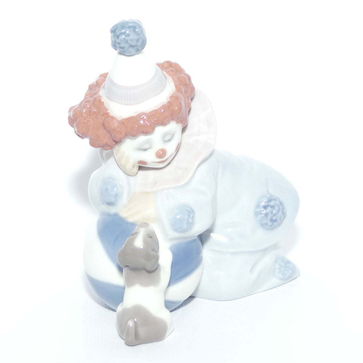 Lladro figure Pierrot with Puppy and Ball | #5278 | #2