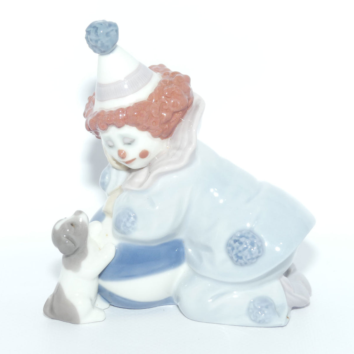 Lladro figure Pierrot with Puppy and Ball | #5278 | #2
