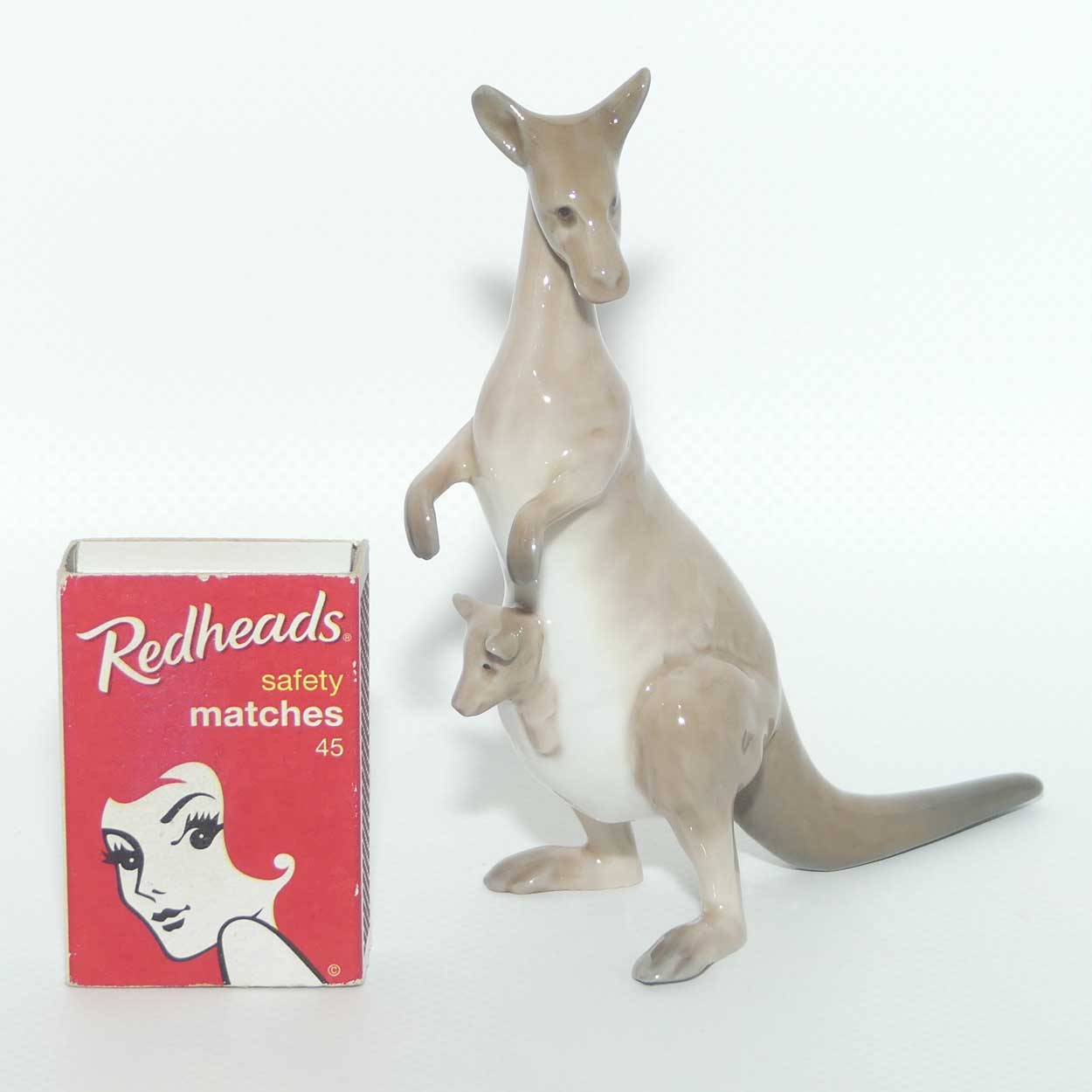 Lladro figure Mini Kangaroo and Joey | Gloss | 5433