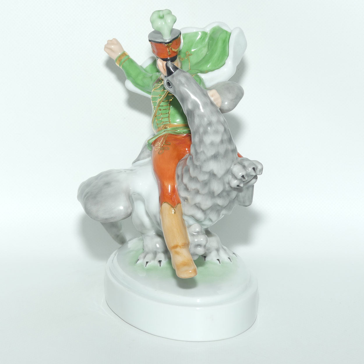 Herend Hungary figure 5498 | Hussar fights the Griffin