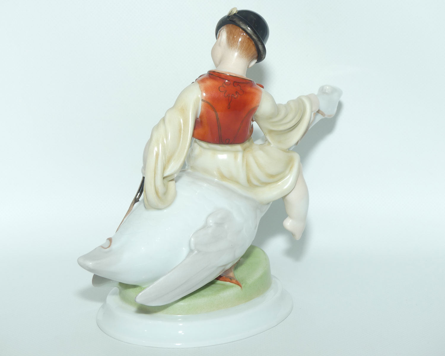 Herend Hungary figure Boy Riding Goose | 5515 | Large
