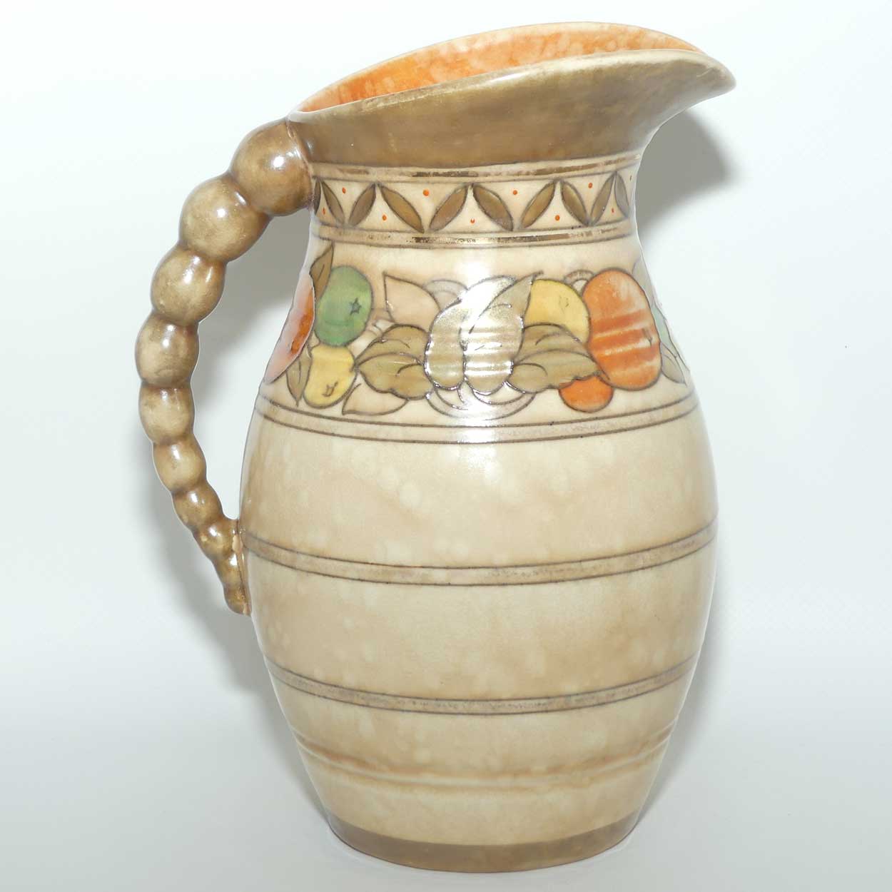 Crown Ducal Charlotte Rhead Citrus pattern jug | Pattern 5802 | Shape 243