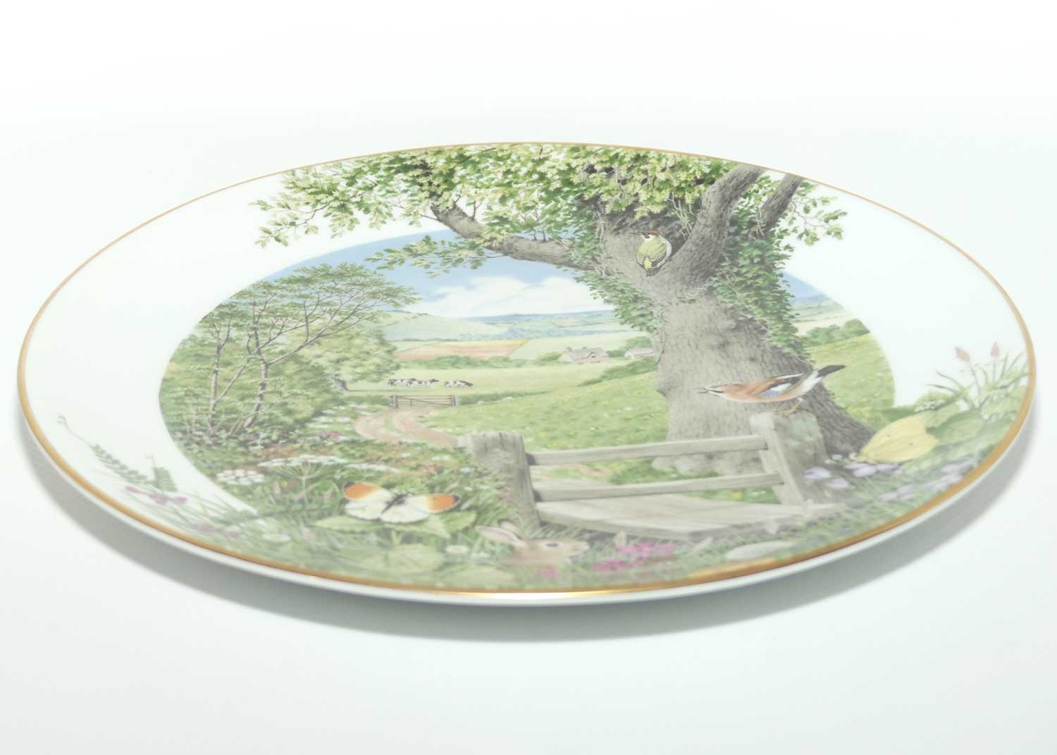 Royal Worcester for Franklin Porcelain | Peter Barnett | Months series | plate #5 | A Country Path in May