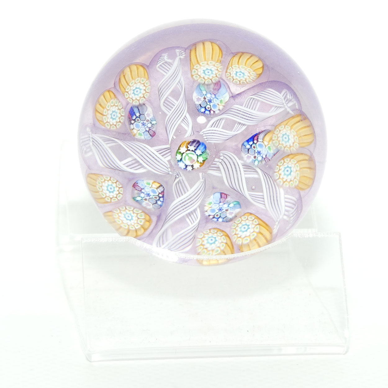 John Deacons Scotland Complex 5 Spoke miniature paperweight | Lilac