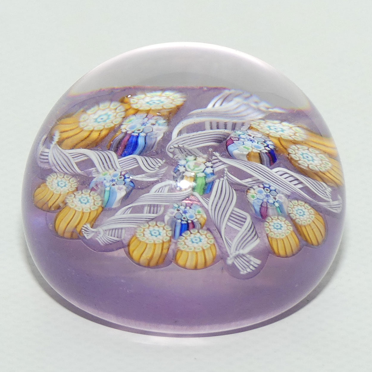 John Deacons Scotland Complex 5 Spoke miniature paperweight | Lilac