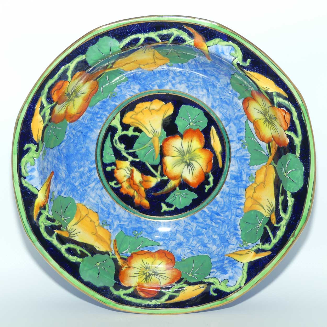 Maling Nasturtium pattern hexagonal bowl | 6193